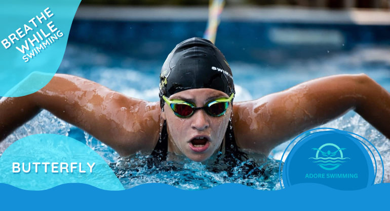 How to breathe while swimming butterfly?