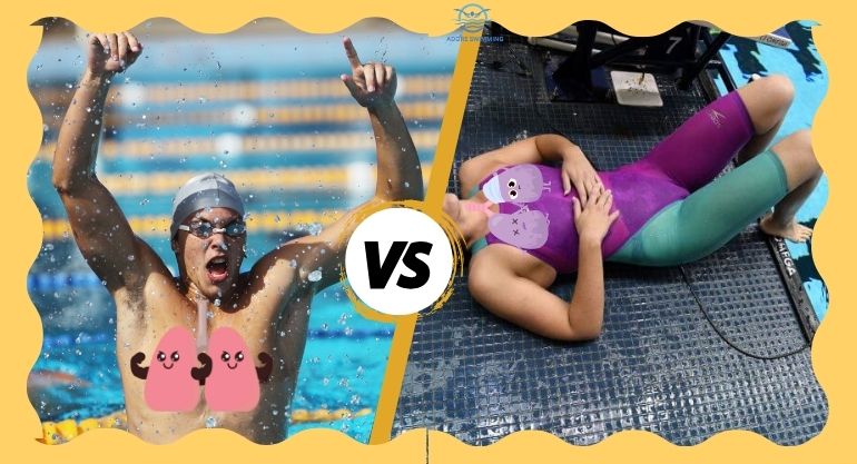 Swimmers Lungs vs Normal Lungs