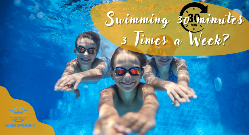 Swimming 30 minutes 3 times a week